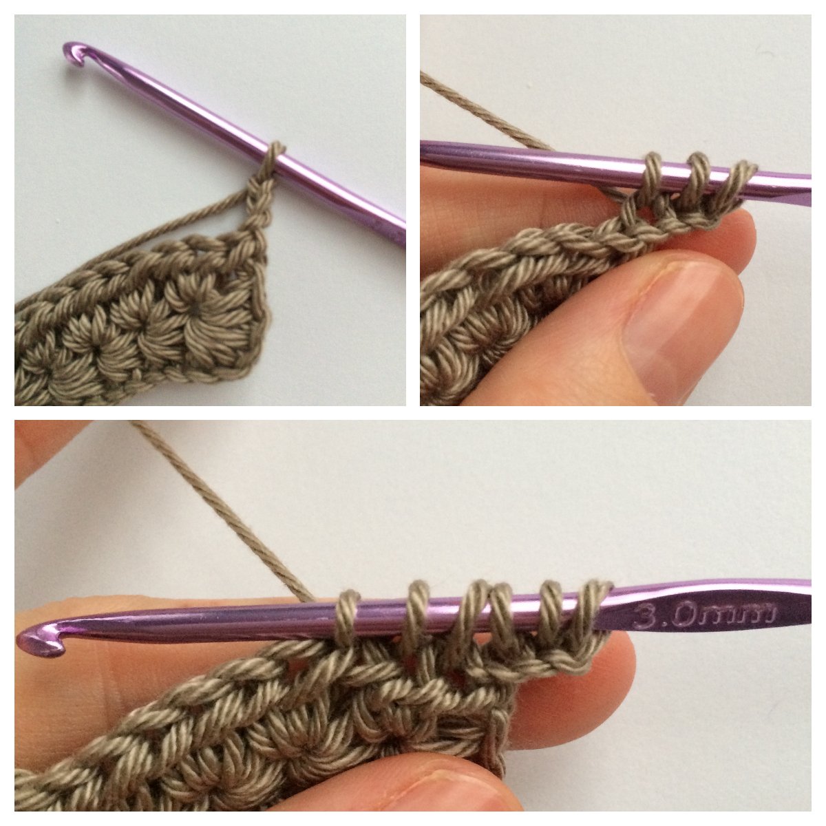 Blog-Inhaltsbild für 'Taschen- Set im Sternchenmuster, kostenlose Häkelanleitung'